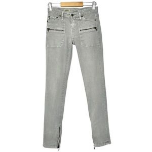 AG Adriano Goldschmied The Harlow Patch Pocket Zip Skinny Jeans